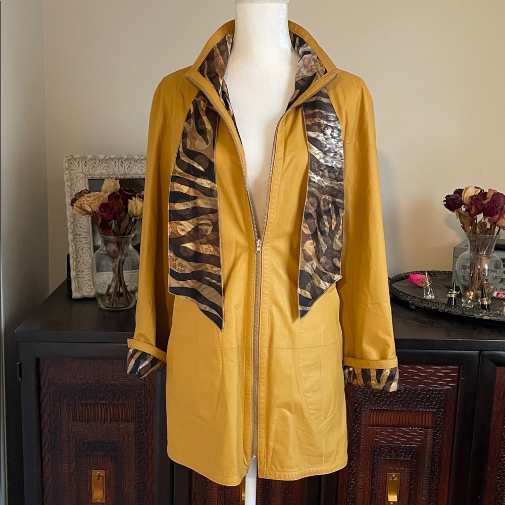 Alice Arthur Leather Reversible Jacket size 14/16